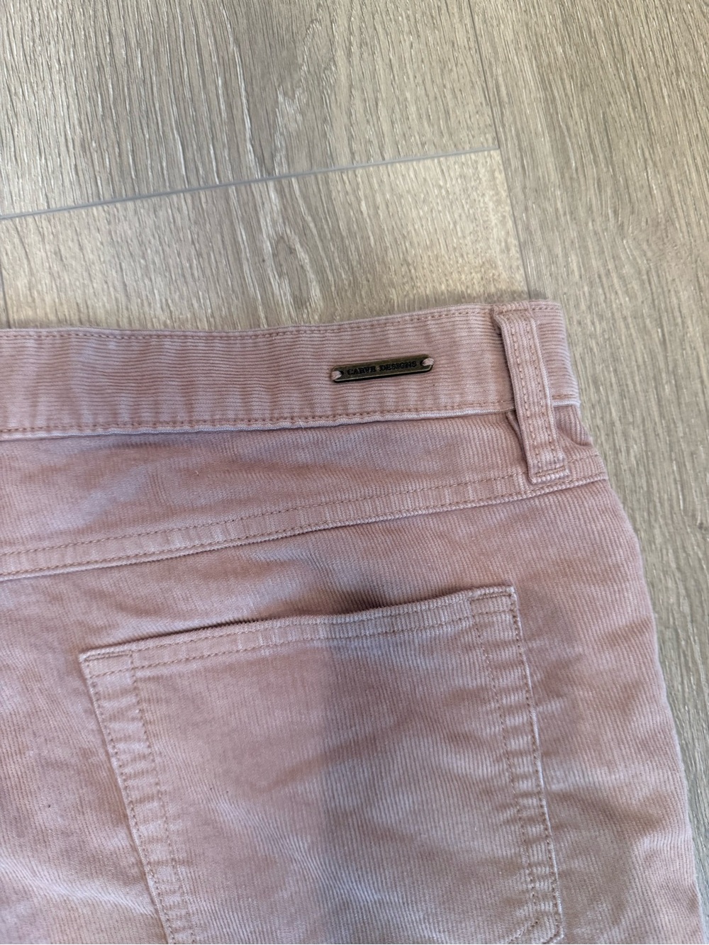 Carve Designs Oahu Corduroy Shorts Womens 12 Pink Rose Frayed Hem 4" Inseam - Picture 4 of 4